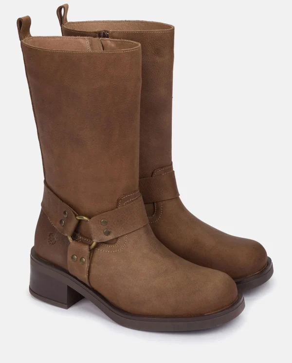 Yokono Bota Plana SPA-003 MARRON | Mujer Botas