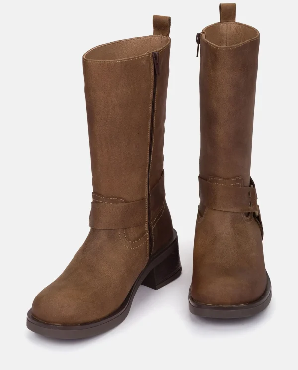 Yokono Bota Plana SPA-003 MARRON | Mujer Botas