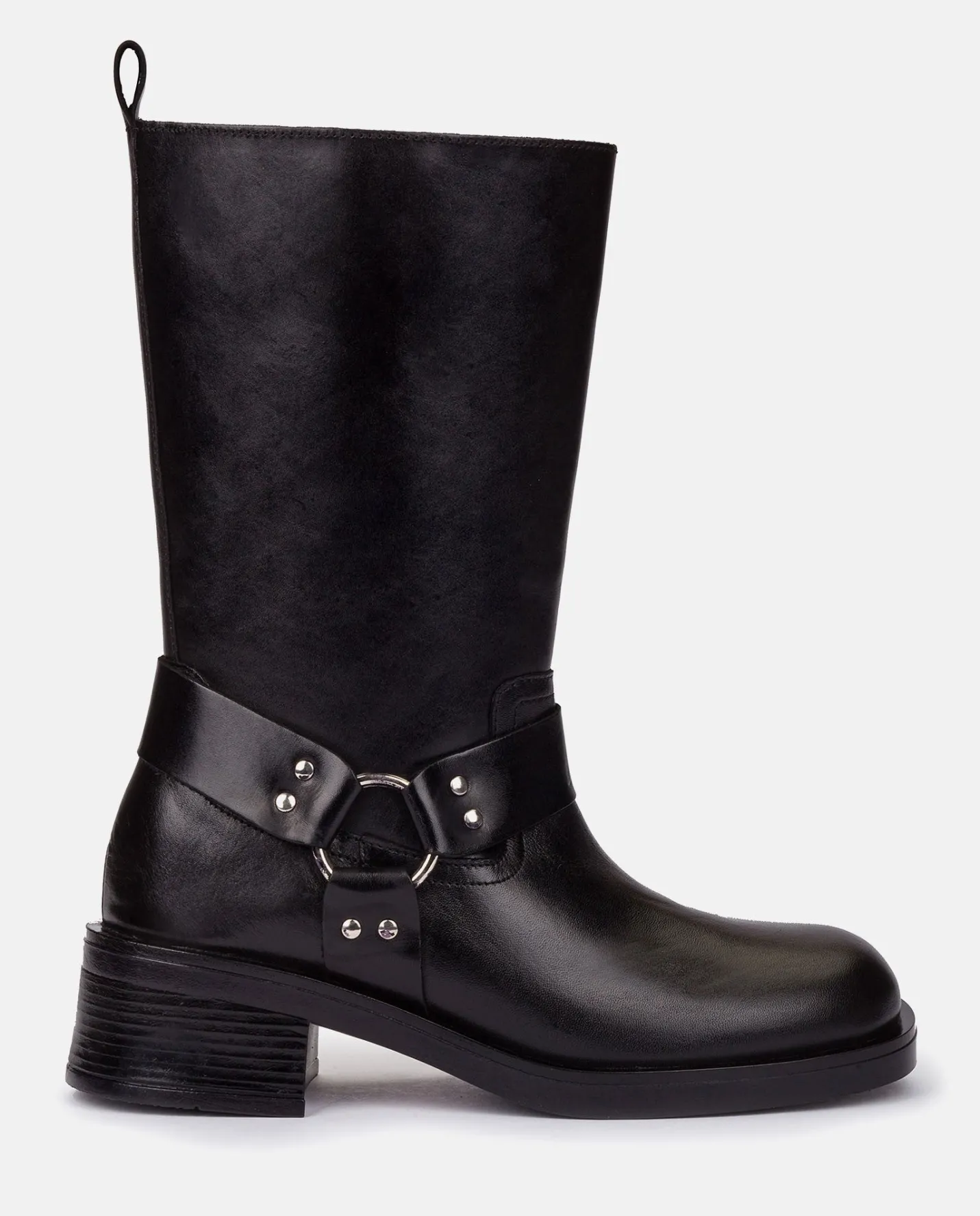 bota_plana_spa_negro_1-1.webp Yokono Bota Plana SPA-003 NEGRO | Mujer Botines | Botas