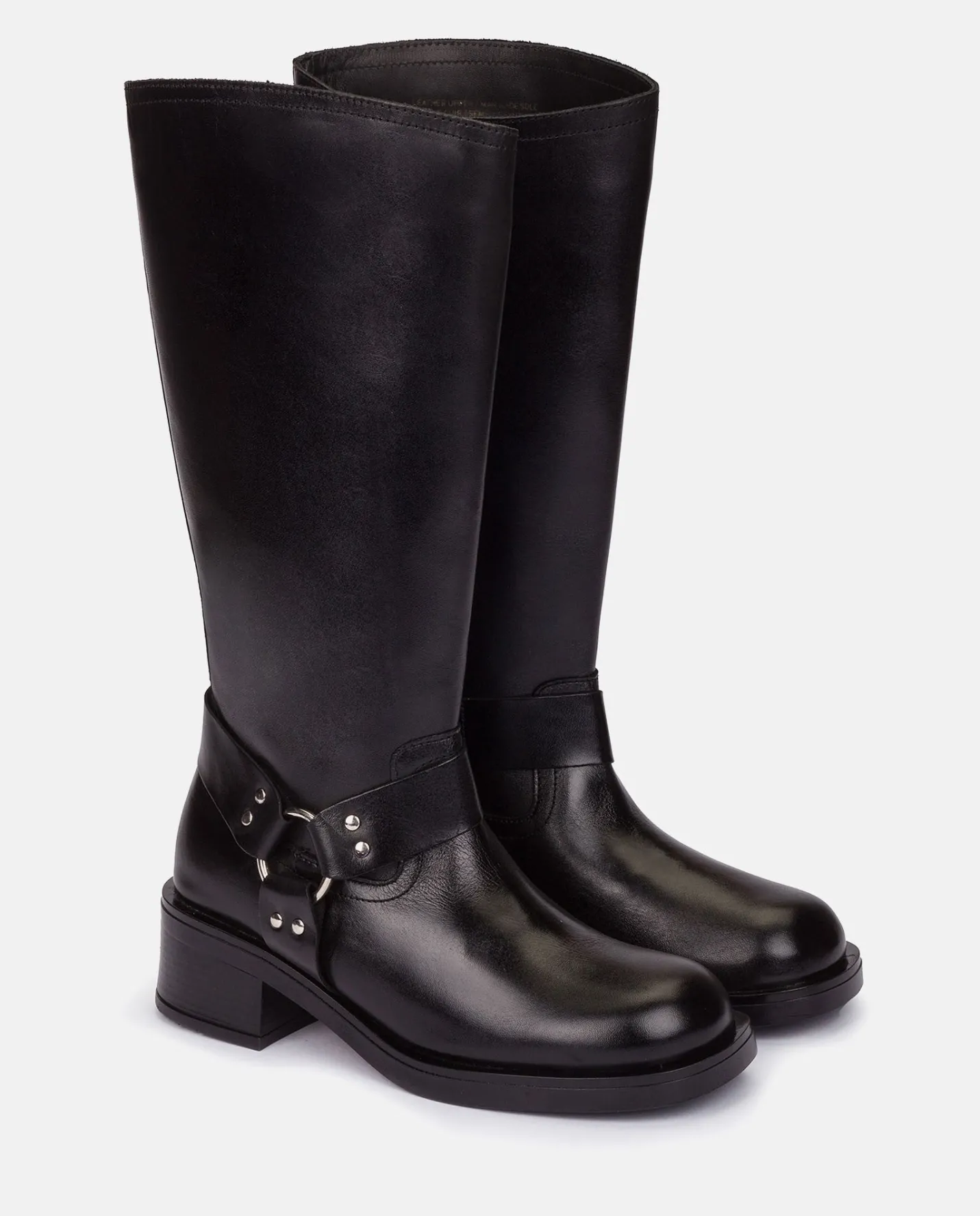 bota_plana_spa_negro_3.webp Yokono Bota Plana SPA-004 NEGRO | Mujer Botas