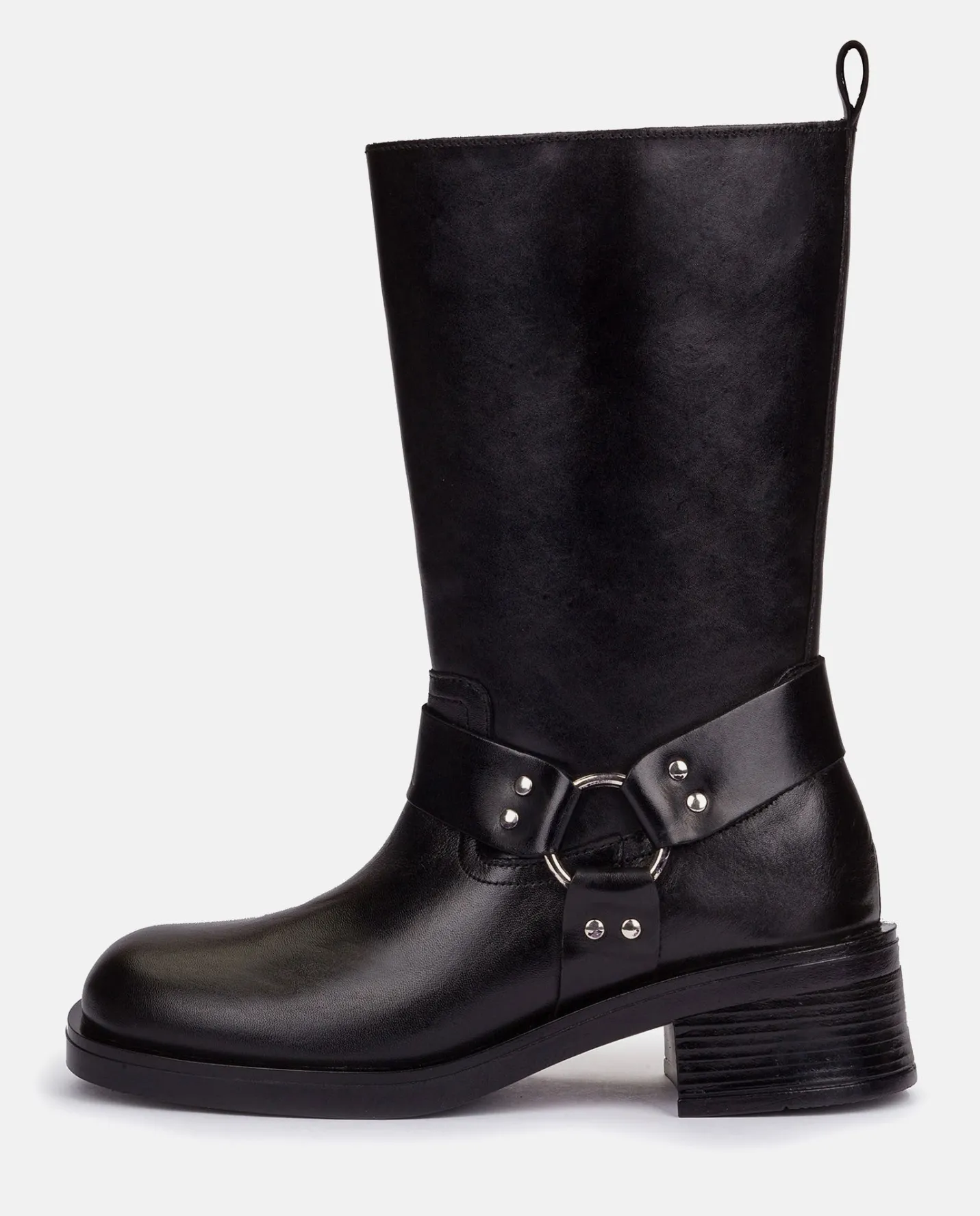 bota_plana_spa_negro_6-1.webp Yokono Bota Plana SPA-003 NEGRO | Mujer Botines | Botas