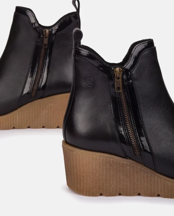 Yokono Botín De Cuña MADONA-002 NEGRO | Mujer Botines