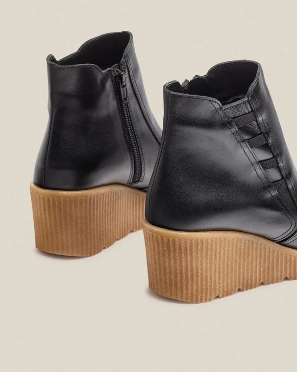 Yokono Botín De Cuña MADONA-006 Negro | Mujer Botines