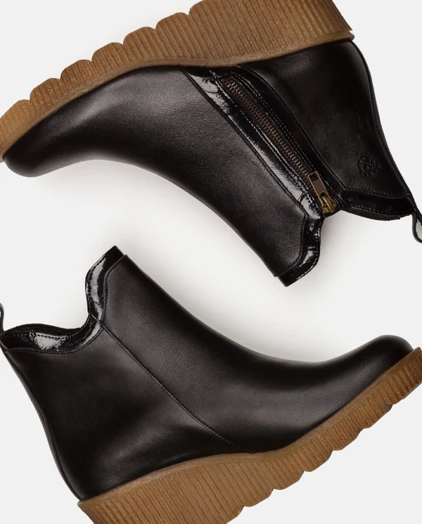 Yokono Botín De Cuña MADONA-002 NEGRO | Mujer Botines