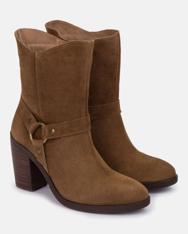 Yokono Botín De Tacón TOURS-008 MARRON | Mujer Botines