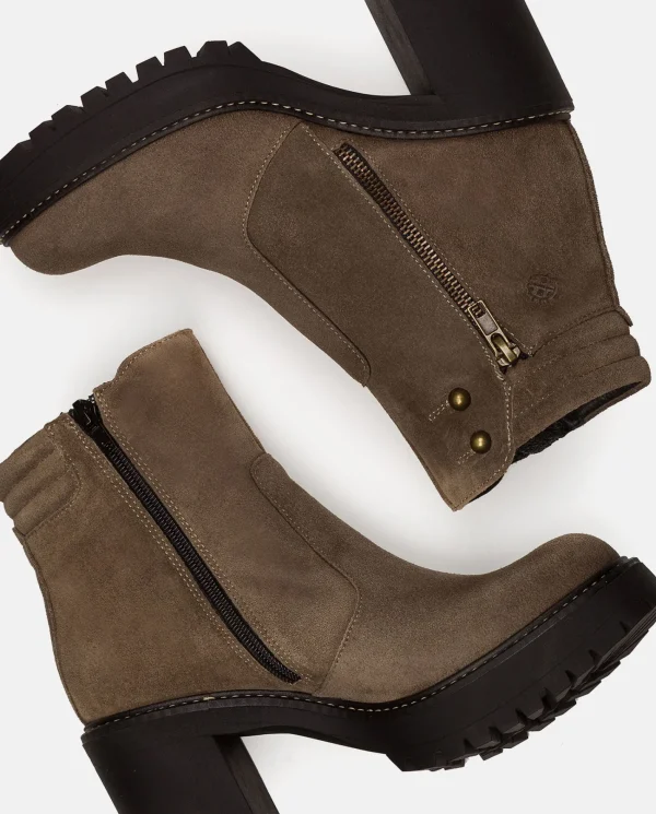 Yokono Botín De Tacón TUNA-002 MARRON | Mujer Botines