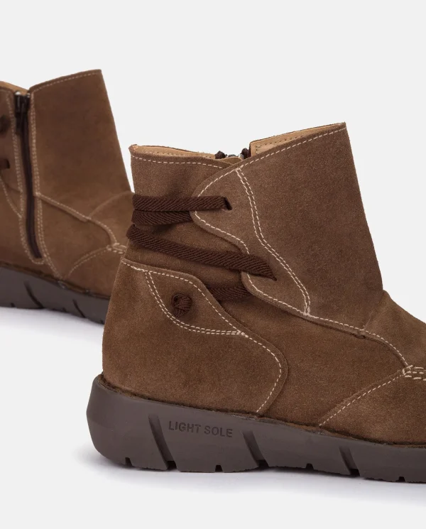 Yokono Botín Plano OLBA-001 MARRON | Mujer Botines