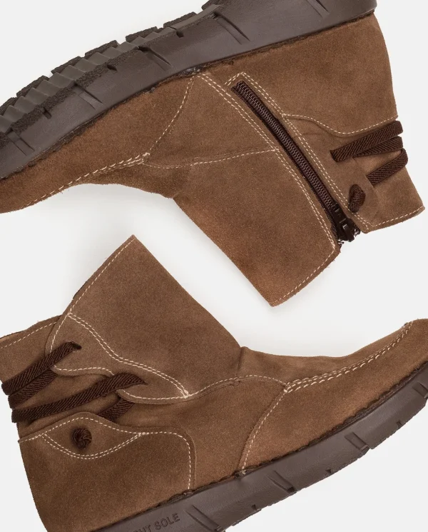 Yokono Botín Plano OLBA-001 MARRON | Mujer Botines