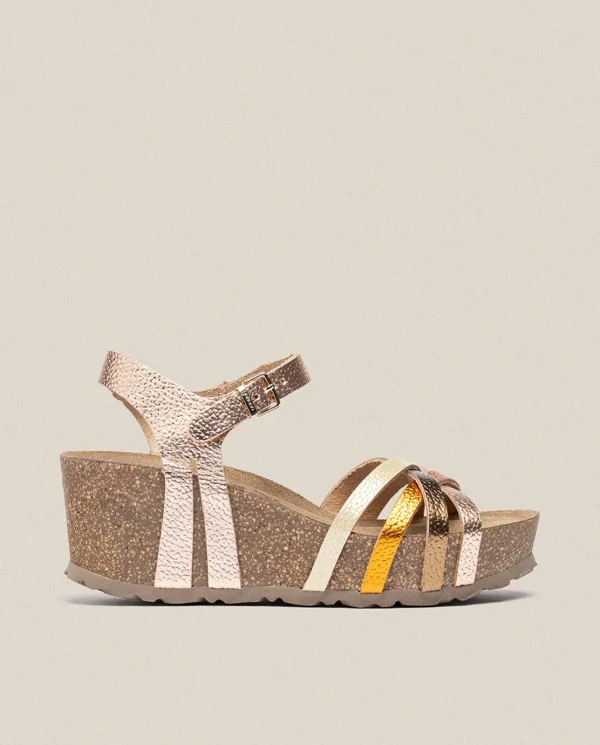 Yokono Sandalia Cuña Bari 302 Rosa | Mujer Sandalias De Cuña