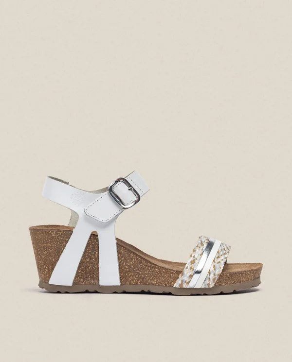 Yokono Sandalia Cuña Cadiz 306 Blanco | Mujer Sandalias De Cuña
