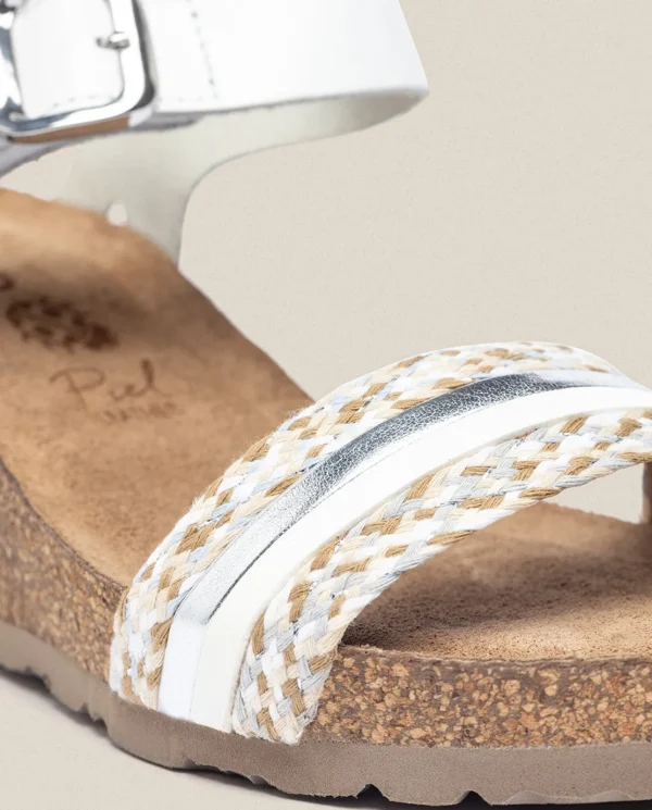 Yokono Sandalia Cuña Cadiz 306 Blanco | Mujer Sandalias De Cuña