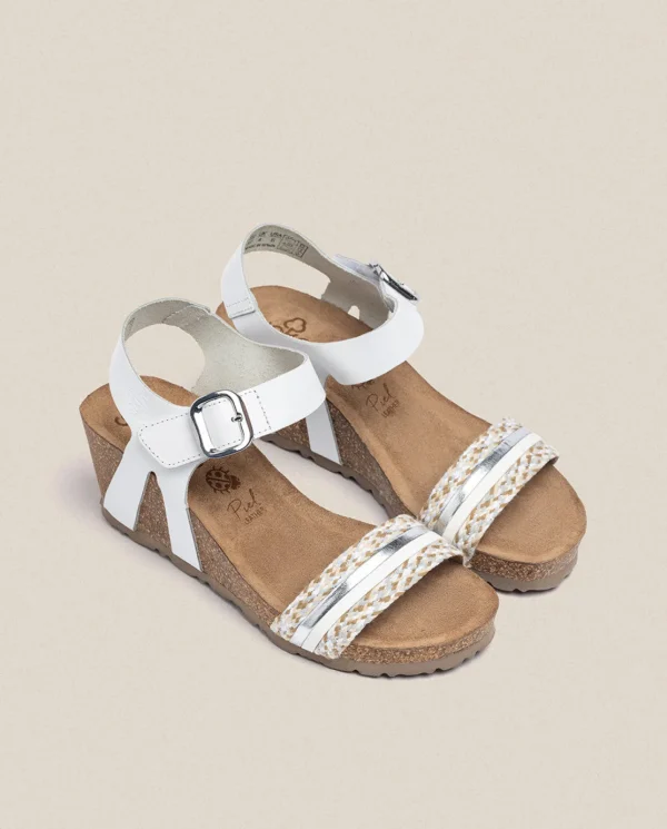 Yokono Sandalia Cuña Cadiz 306 Blanco | Mujer Sandalias De Cuña