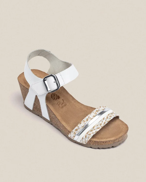 Yokono Sandalia Cuña Cadiz 306 Blanco | Mujer Sandalias De Cuña