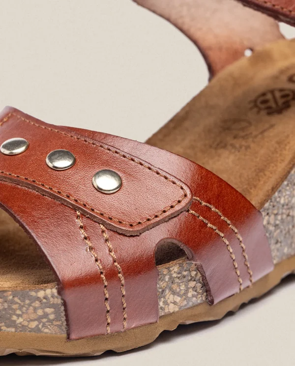 Yokono Sandalia Cuña Cadiz 303 Marrón | Mujer Sandalias De Cuña