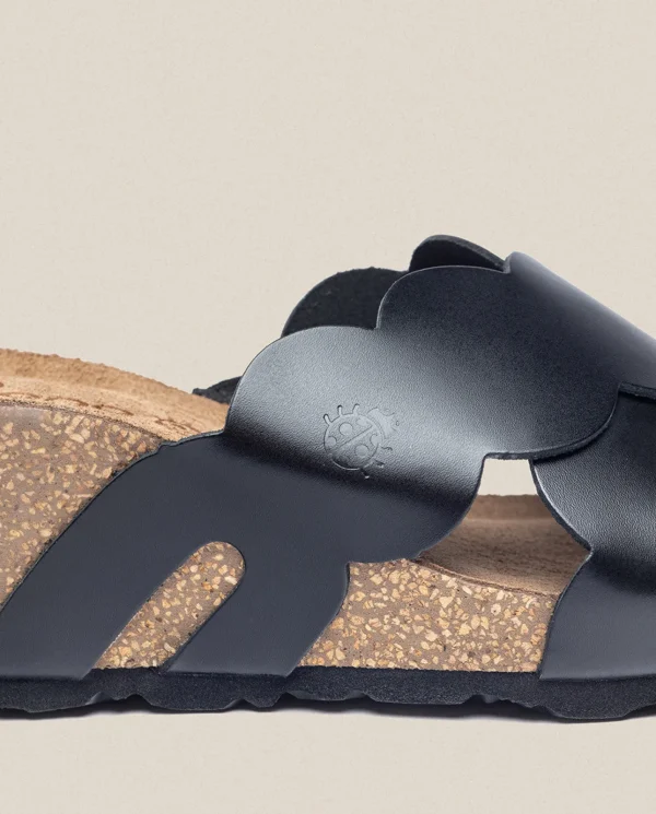 Yokono Sandalia Cuña Cadiz 300 Negro | Mujer Sandalias De Cuña