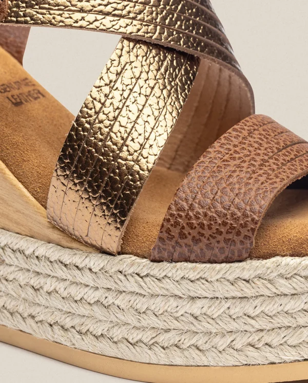 Yokono Sandalia De Cuña Mey 003 Marron | Mujer Sandalias De Cuña