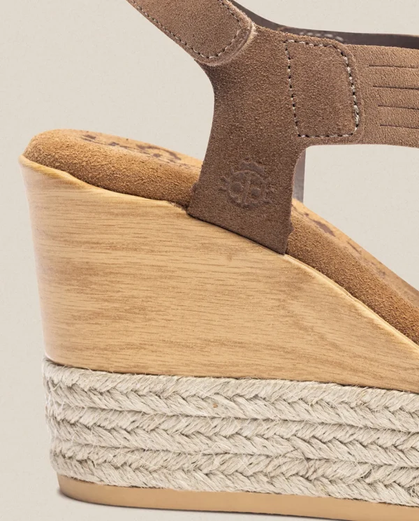 Yokono Sandalia De Cuña Mey 003 Marron | Mujer Sandalias De Cuña