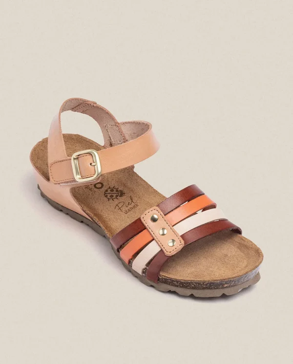 Yokono Sandalia De Cuña Monaco 051 Marrón | Mujer Sandalias De Cuña