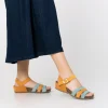 Yokono Sandalia De Cuña Monaco 048 Naranja | Mujer Sandalias De Cuña