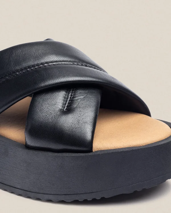 Yokono Sandalia De Plataforma CARMEN-004 Negro | Mujer Sandalias De Plataforma