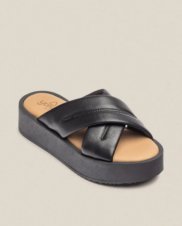 Yokono Sandalia De Plataforma CARMEN-004 Negro | Mujer Sandalias De Plataforma