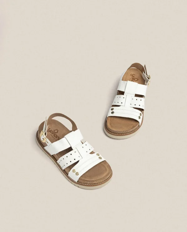 Yokono Sandalia De Plataforma Oca 007 Blanco | Mujer Sandalias De Plataforma