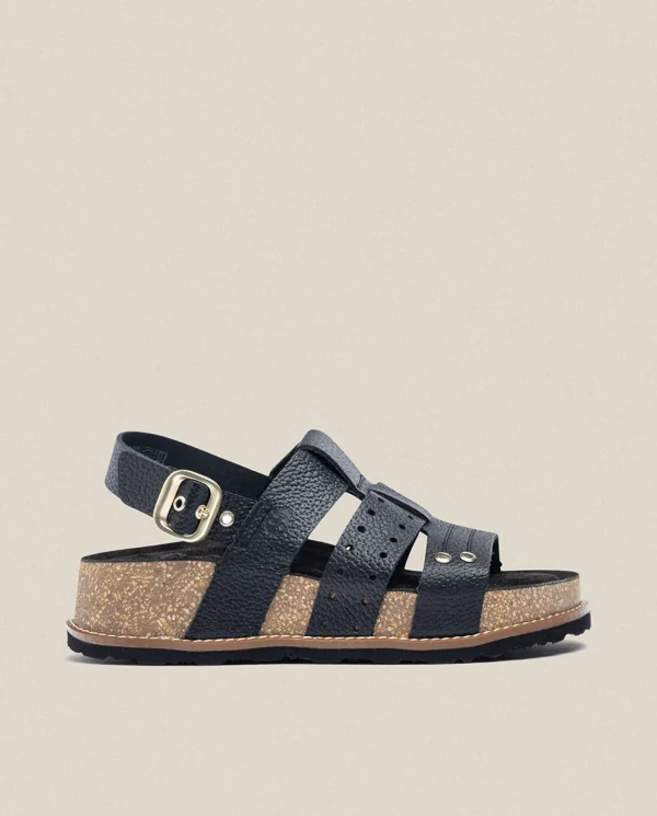 Yokono Sandalia De Plataforma Oca 007 Negro | Mujer Sandalias De Plataforma