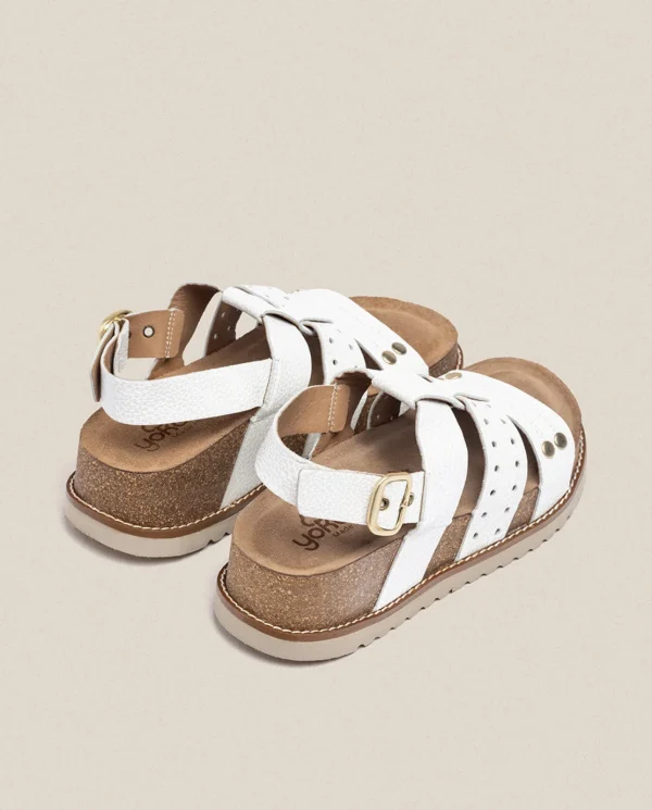 Yokono Sandalia De Plataforma Oca 007 Blanco | Mujer Sandalias De Plataforma