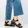 Yokono Sandalia De Plataforma Tunez 128 Negro | Mujer Sandalias De Plataforma