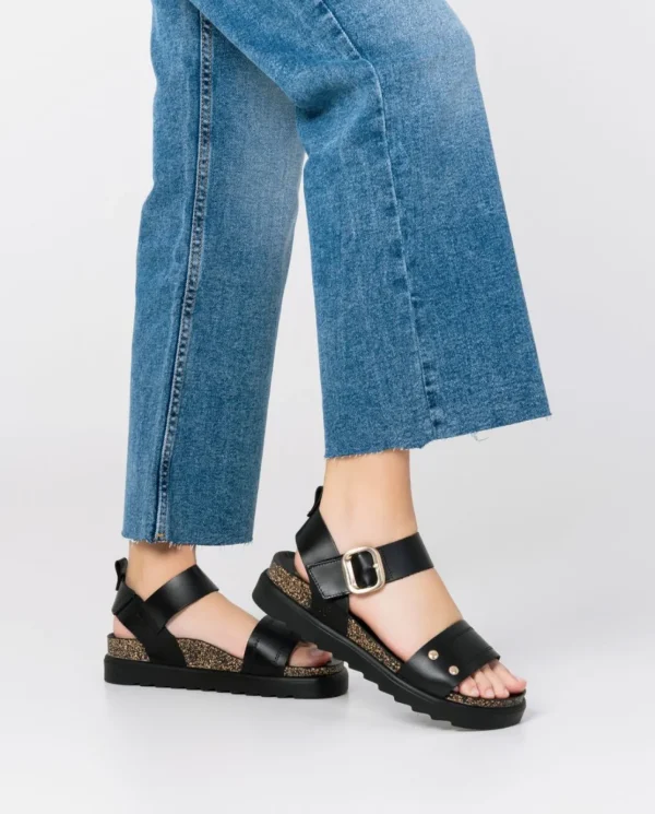 Yokono Sandalia De Plataforma Tunez 128 Negro | Mujer Sandalias De Plataforma