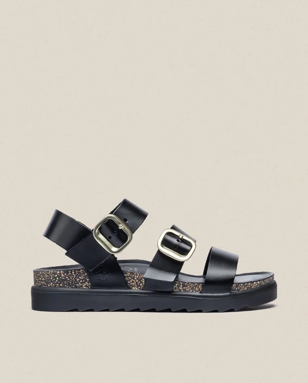 Yokono Sandalia De Plataforma Tunez 127 Negro | Mujer Sandalias De Plataforma