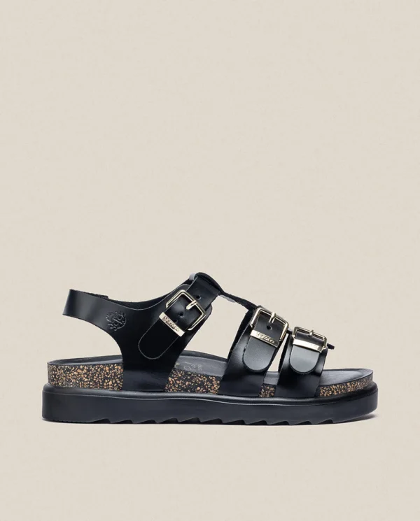 Yokono Sandalia De Plataforma Tunez 114 Negro | Mujer Sandalias De Plataforma