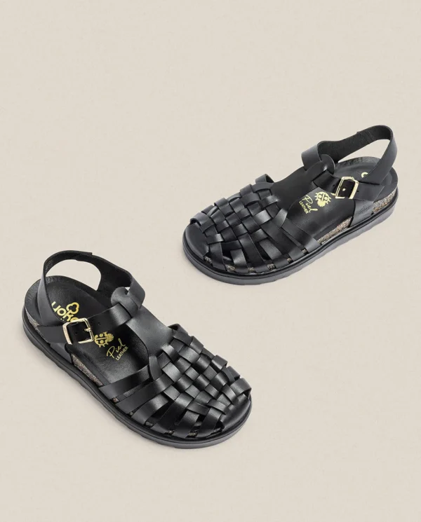 Yokono Sandalia De Plataforma Tunez 017 Negro | Mujer Sandalias De Plataforma