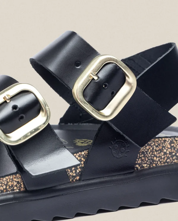 Yokono Sandalia De Plataforma Tunez 127 Negro | Mujer Sandalias De Plataforma