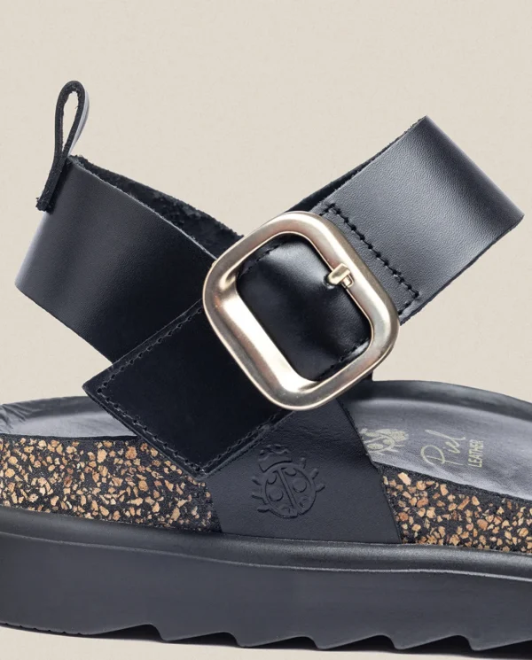 Yokono Sandalia De Plataforma Tunez 128 Negro | Mujer Sandalias De Plataforma