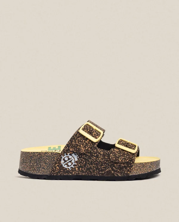 Yokono Sandalia De Plataforma West 003 Negro | Mujer Sandalias De Plataforma