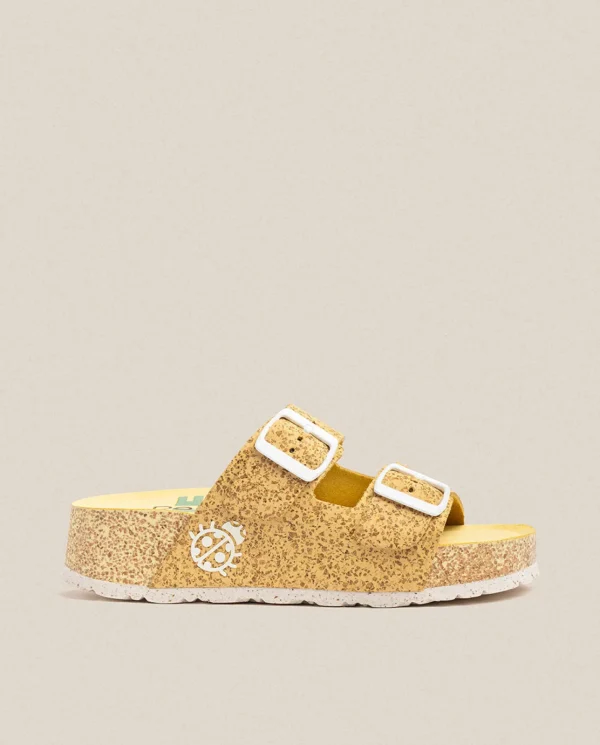 Yokono Sandalia De Plataforma West 003 Amarillo | Mujer Sandalias De Plataforma
