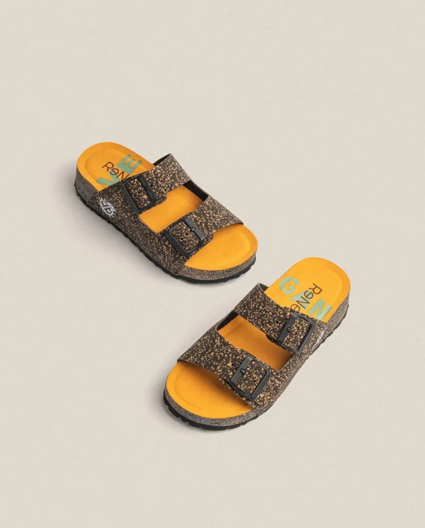 Yokono Sandalia De Plataforma West 003 Naranja | Mujer Sandalias De Plataforma