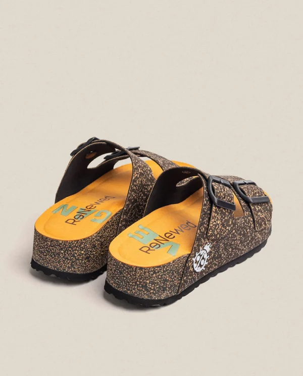 Yokono Sandalia De Plataforma West 003 Naranja | Mujer Sandalias De Plataforma