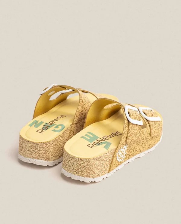 Yokono Sandalia De Plataforma West 003 Amarillo | Mujer Sandalias De Plataforma