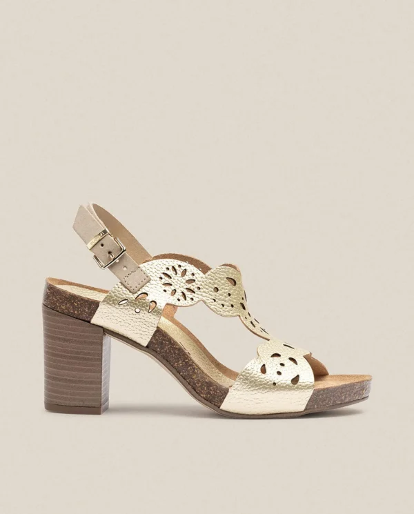 Yokono Sandalia De Tacón Ponza 006 Dorado | Mujer Sandalias De Tacón