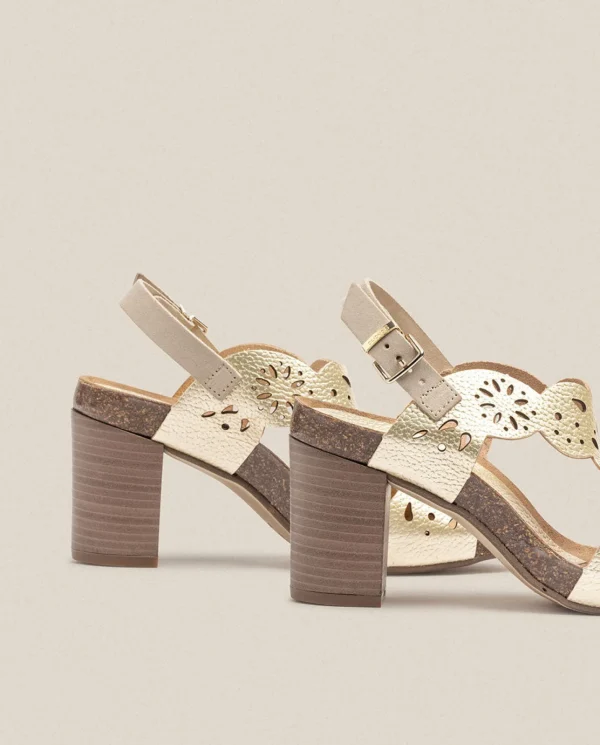 Yokono Sandalia De Tacón Ponza 006 Dorado | Mujer Sandalias De Tacón