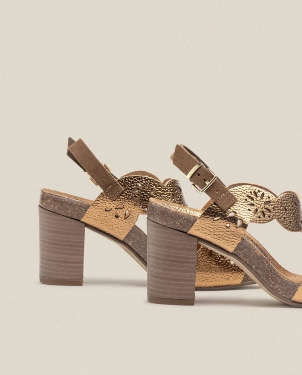 Yokono Sandalia De Tacón Ponza 006 Marron | Mujer Sandalias De Tacón