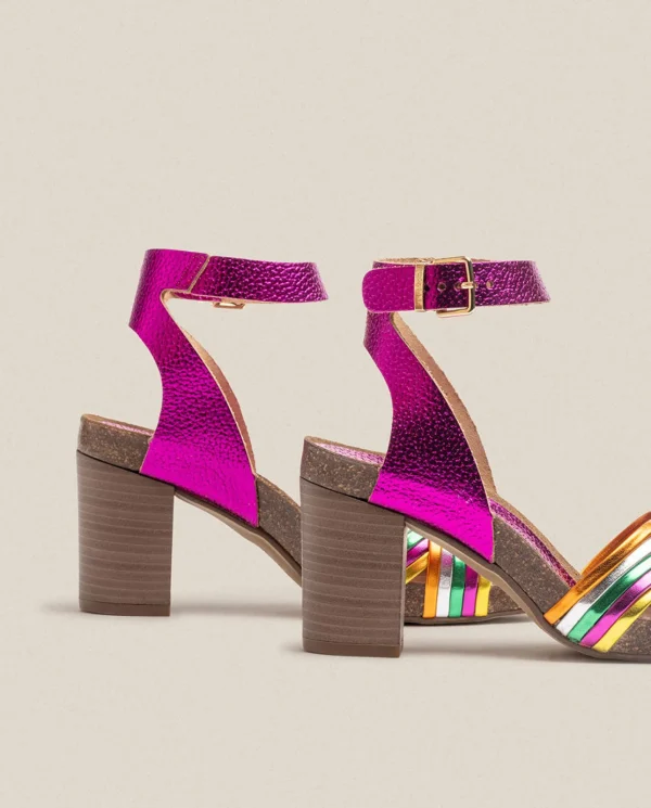 Yokono Sandalia De Tacón Ponza 005 Rosa | Mujer Sandalias De Tacón