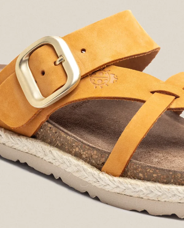 Yokono Sandalia Plana Arena 003 Naranja | Mujer Sandalias De Plataforma | Sandalias Planas