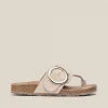 Yokono Sandalia Plana Granada 704 Beige | Mujer Sandalias Planas