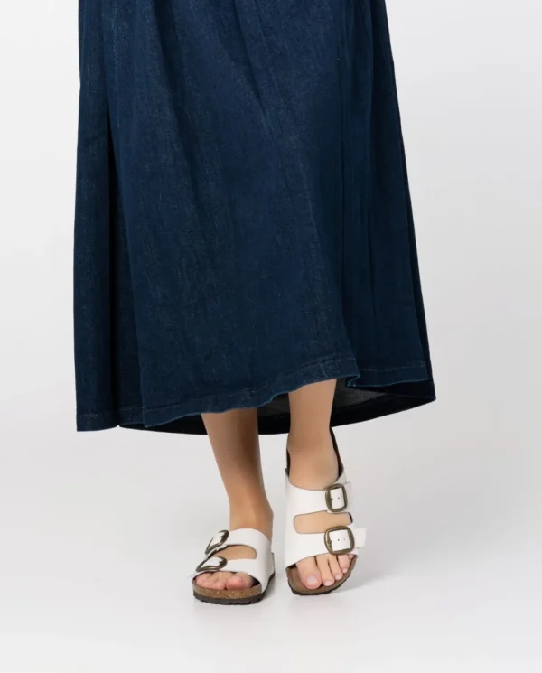 Yokono Sandalia Plana Granada 700 Blanco | Mujer Sandalias Planas