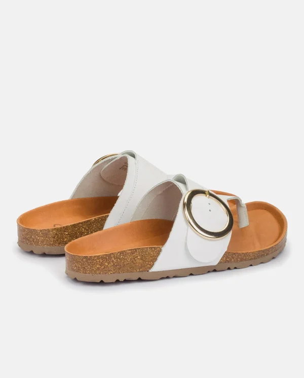 Yokono Sandalia Plana Granada 704 Blanco | Mujer Sandalias Planas