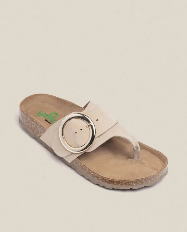 Yokono Sandalia Plana Granada 704 Beige | Mujer Sandalias Planas