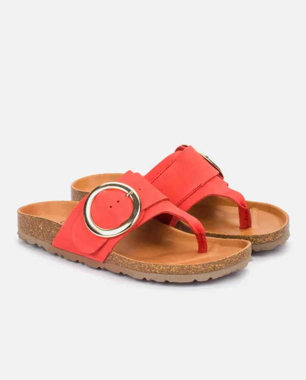 Yokono Sandalia Plana Granada 704 Coral | Mujer Sandalias Planas